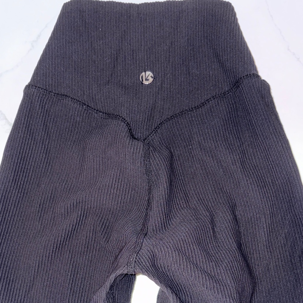 Buffbunny High-Waist Ribbed Leggings - Black xs clean condition